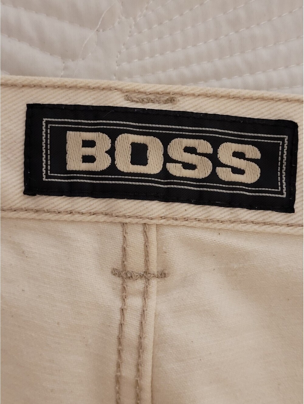 VTG 90'S Boss Jeans Men's 40(38) Natural Baggy Wide-Leg Spellout Hip-Hop Denim - Picture 8 of 9